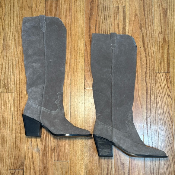 Aqua Tall Western Boot | Size 8 - Picture 1 of 4
